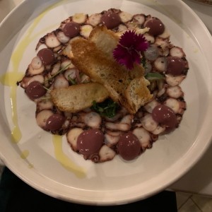 carpacho de pulpo