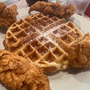Chicken and waffles 