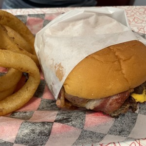 Crazy crunchy bacon smash burger