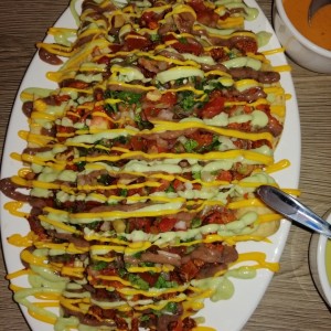 Nachos con pollo