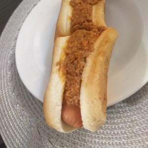 hotdog chili y queso