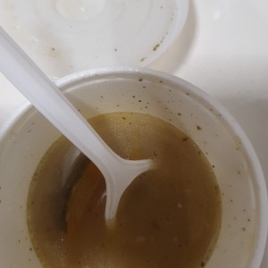 Sopa de Zapallo. Menu del dia