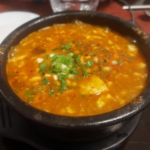 sopa tofu picante