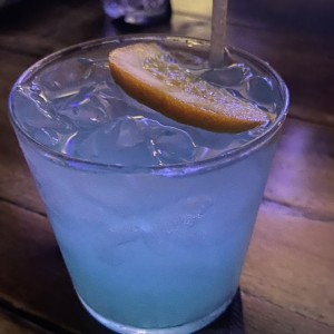 Vodka con blue curacao