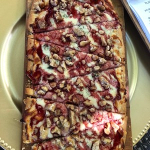 pizza queso y mermelada