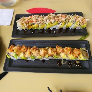 Sushi con langostinos 
