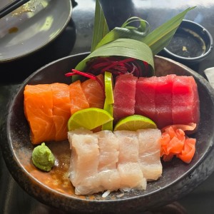 sashimi de combinación 