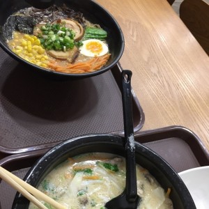 ramen y rice noodles