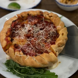 deep dish pizza