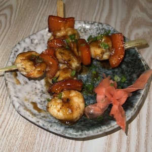 Shrimp yakitori 