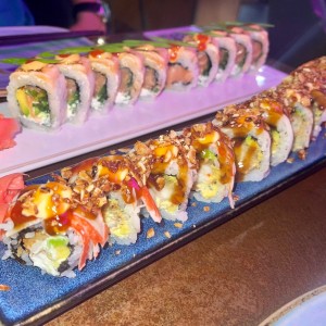 Sushi Rolls - Crazy Salmon Roll + Natsuko Roll