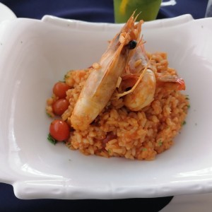 Risotto with prawns (gambas o bien camarones) 