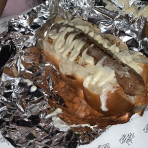 Basic hot dog con mayonesa