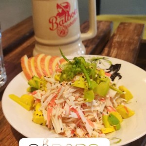ensalada de cangrejo