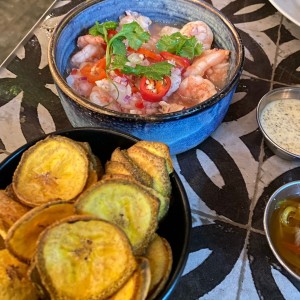 Ceviche de camarones 