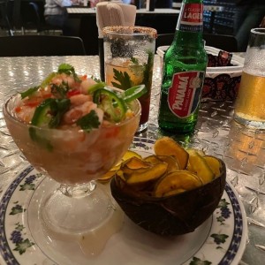 Ceviche de camarones