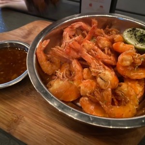 camarones con salsa agridulce