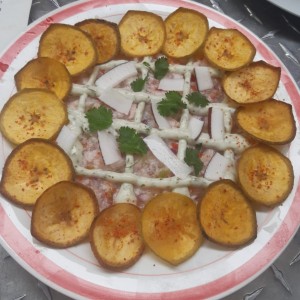 ceviche con coco