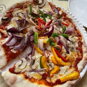 pizza vegetales