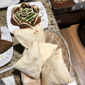 Pan pita y falafel