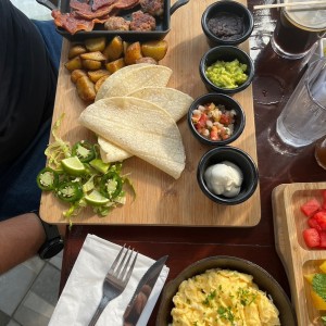 Brunch - Breakfast Taco Board