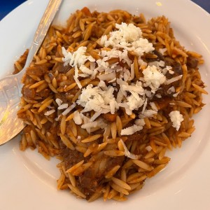 Orzo con cordero