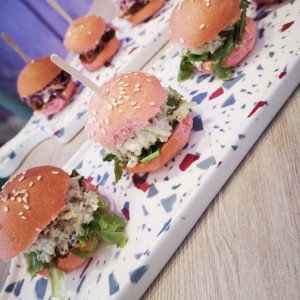 Sliders de roasted Chicken salad