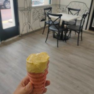 helado de mango y coco