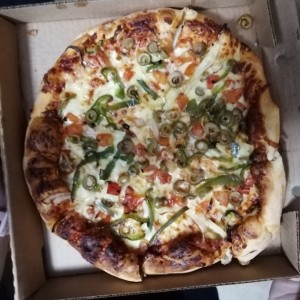 pizza con vegetales