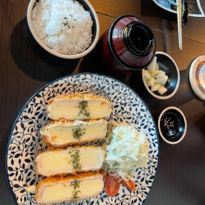 tonkatsu with cheese 