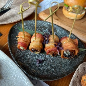 Bacon wrapped dates