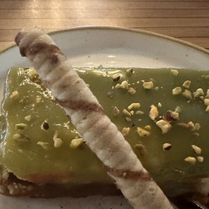 Cheesecake de pistacho