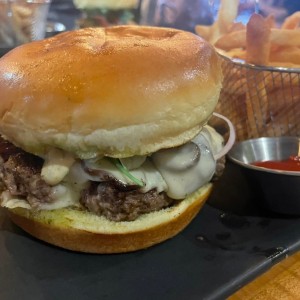 Mushroom Provolone Burger