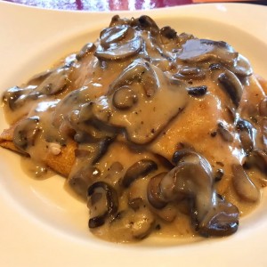 Crepes with mushrooms