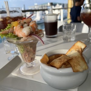 Entradas - Ceviche de camarones