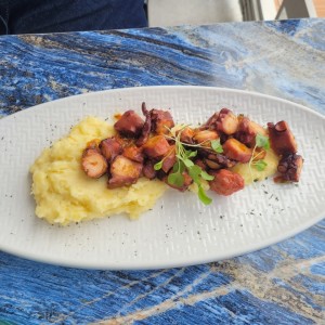 Pulpo en Salsa al Fuego