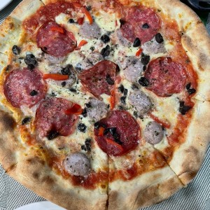 Pizza de Salami con Chorizo italiano
