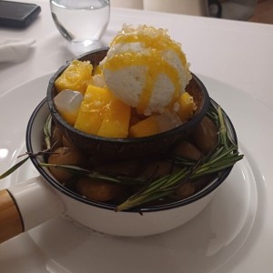 postre de mango y maracuya