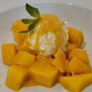 Helado mango y maracuya