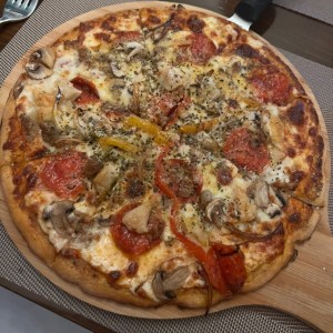 Pizza combinacion en masa gluten free