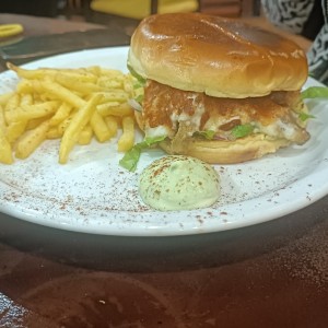 Hamburguesa con papas 