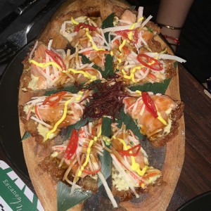 Sushi pizza 