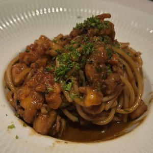 Spaguetti al gambero trufato