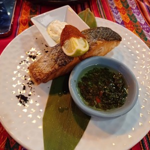 SALMÓN A LA PLANCHA CON CHIMICHURRI