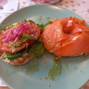 Smoked Salmon & Feta Bagel