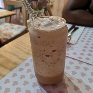 Salted caramel coffee frappe 