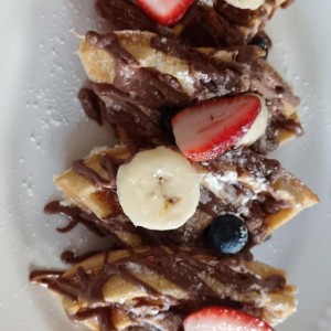 Breakfast - Nutella waffle