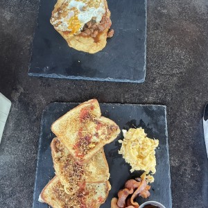 Hojaldre a caballo y tostadas francesas