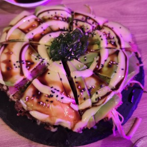 Sushi pizza para compartir