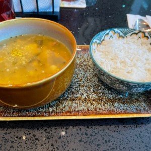 sopa de carme con arroz